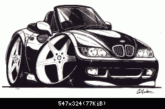 Z3 roadster Karikatur