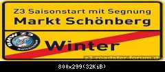 Ortsschild gestreckt