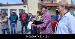 Besprechung vor dem Tourstart