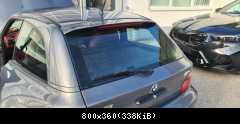 Dachspoiler in zweifarbigen Version, oben FC440, hinten glanzschwarz