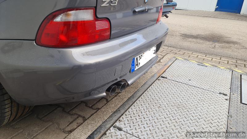 Angeschrägte Endrohre mit 70 mm am Eisenmann