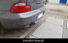 Angeschrägte Endrohre mit 70 mm am Eisenmann